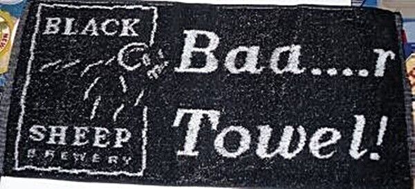 Black Sheep Brewery Cotton Bar Towel 525mm x 250mm (pp)