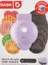 Dash 7 Plate Mini Waffle Maker Removable Plat...