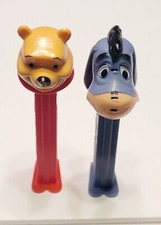 Vintage Winnie the Pooh  Eeyore Pez Candy Dispenser Set of 2 Disney