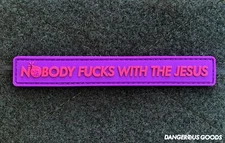 Dangerous Goods Nobody F**ks With The Jesus Big Lebowski  PVC Morale Patch