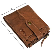 Spiffy Genuine Leather classy  Wallet for Men in brown with card holder slot