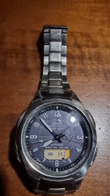 Casio Wave Ceptor Solar Wva 430te Rare Vintage 3354 Solar Titanium Uhr