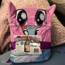 1 My Little Pony Hooded Towel Wrap BeachBath Towels Hasbro24" x 50" NEW Year2019