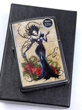 ZIPPO 81108 GOTH WOMAN DESIGN on GRAY DUSK Finish Lighter - AUG (H) 2022