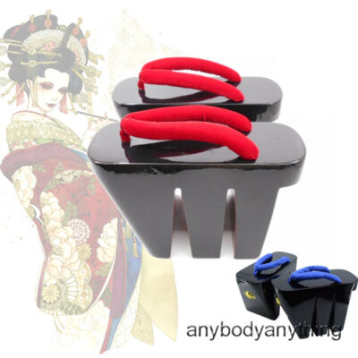 Women's Japanese Oiran Tayu 3 Leg Koma Geta Clog Flip-flop Cosplay Slipper Shoes