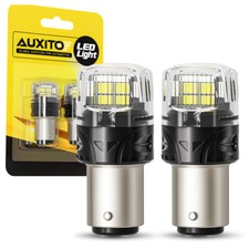 2x 1157 Led Turn Signal Brake Reverse Parking Light Bulb White Waterproof Canbus