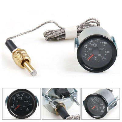 2 ''52mm LED Display Wasser Temp Temperatur Gauge Auto Meter 12V Universal C9V0