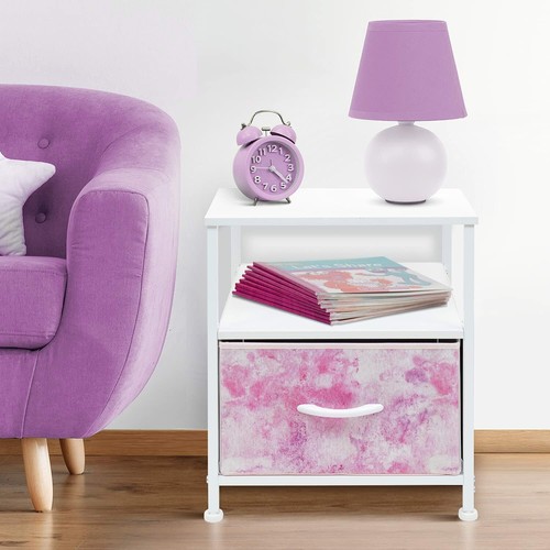 Sorbus Nightstand Shelf Storage w/ Drawer - Bedside Furniture & Accent End Table - 第 15/24 張圖片