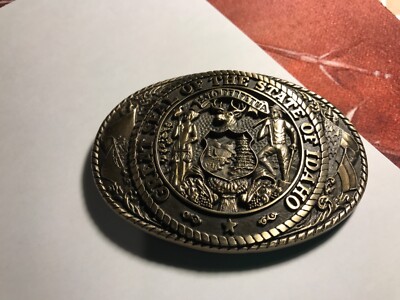 Original  USA Gürtelschnalle, Tony Lama State Buckle, von 1978,  Idaho
