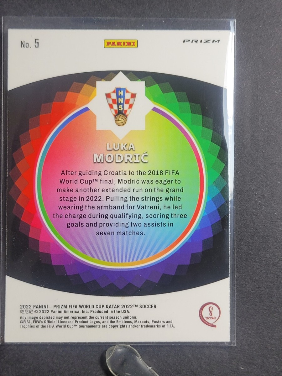 LUKA MODRIC 2022 PANINI PRIZM FIFA WORLD CUP COLOR WHEEL SP