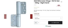 Densi Auto-Hinge 113 Tri-Set Righthand for Timber Door/Frame 113R - NEW RRP £403