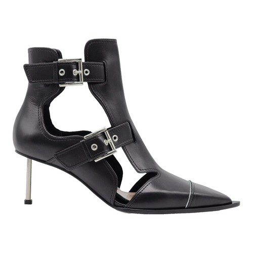 Alexander McQueen Leather Grommets Eyelet Details Stack 