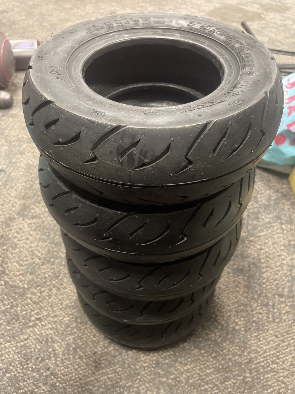 3.005, 300 x 5 Black Mobility Scooter Tyre Heavy Duty Kymco Envoy