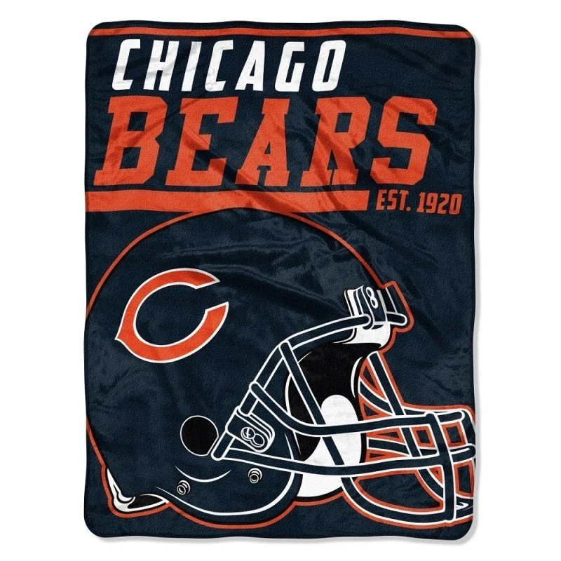 New football Chicago Bears Soft Micro Rasche Fleece Blanket