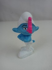 2011 McDonald's Happy Meal Toy Grouchy Smurf butterfly 3" Figure