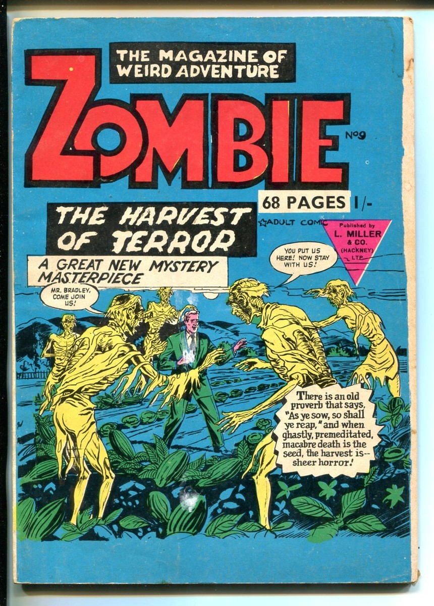 ZOMBIE #9 1960'SL. MILLER-DR STRANGE-KIRBY-DITKO-PRE-CODE HORROR