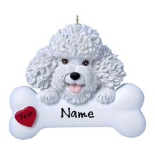 Bichon Frise Personalized Christmas Dog Ornament