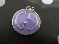 GUCCI   ZIPPER PULL CHARM GOLD , PURPLE  tone metal , 22mm X 20MM