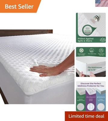 Sleepure Waterproof Full Mattress Cover with Bamboo Viscose - Elegant Protection