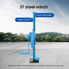Stahlwinde 3000 kg Zahnstangenwinde Hubwinde Stockwinde Hebewinde Kompakte Winde