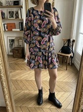 Isabel Marant Kleid Seide Print Paisley Puff�...