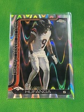 2025 Topps Chrome Ray Wave Refractor TALANOA HUFANGA #94 Denver Broncos