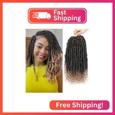 Alicoco Passion Twist Crochet Hair Pre Looped 12 Inch 8 Packs Spring Twist