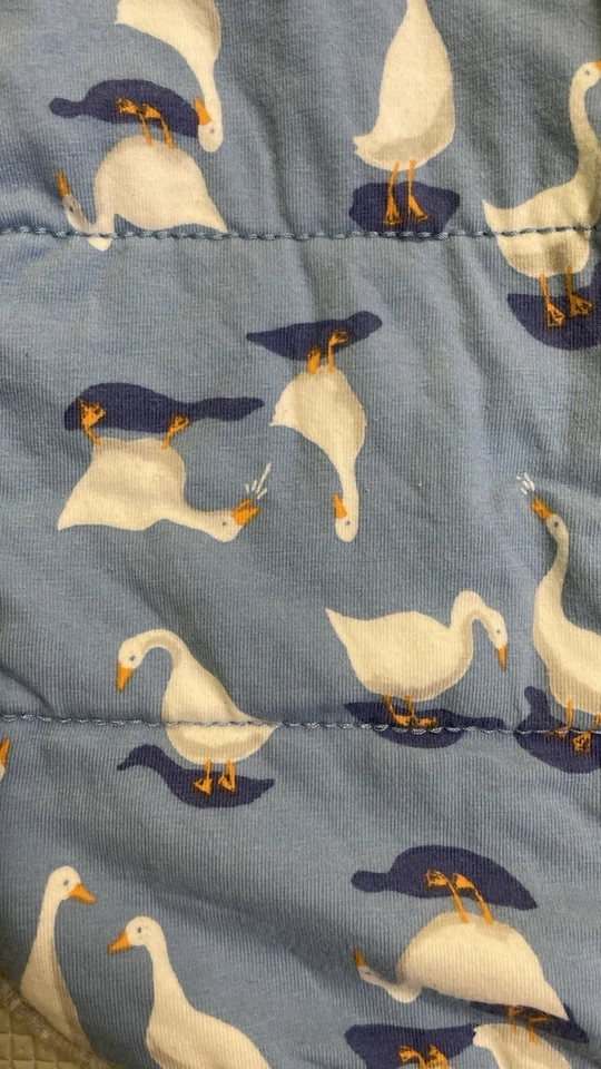 Love to Dream Swaddle Up Sleeping Bag Silly Goose Blue Small 3.5-6kg 2.5tog - Image 3 of 4