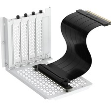 Corsair 6500 Series Vertical GPU Mount Kit - WHITE Compatible with CORSAIR 6...