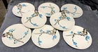 Vtg Red Wing Pottery DRIFTWOOD 6.5” Bread Plates Set of 8 Blue Flowers Ex. cond.