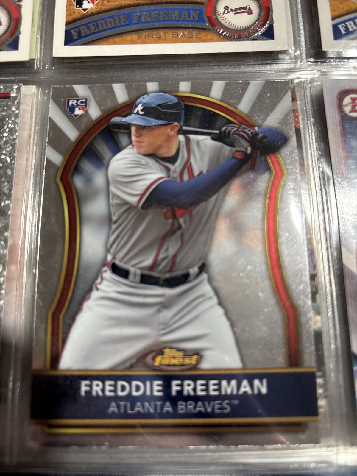 2011 Topps Finest - Freddie Freeman #72 (RC)
