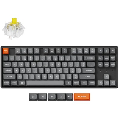 Keychron k8 max-j4 RGB mechanical toile board (zwart, us layout