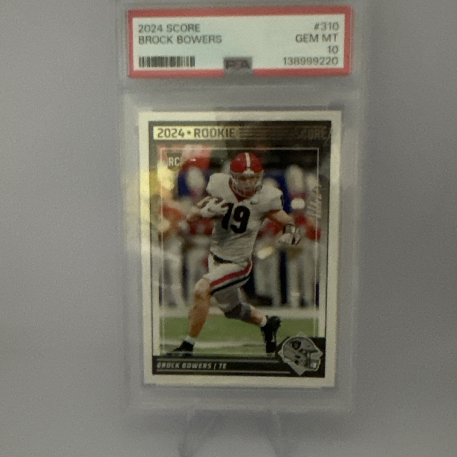 Brock Bowers Panini Score #310 Base