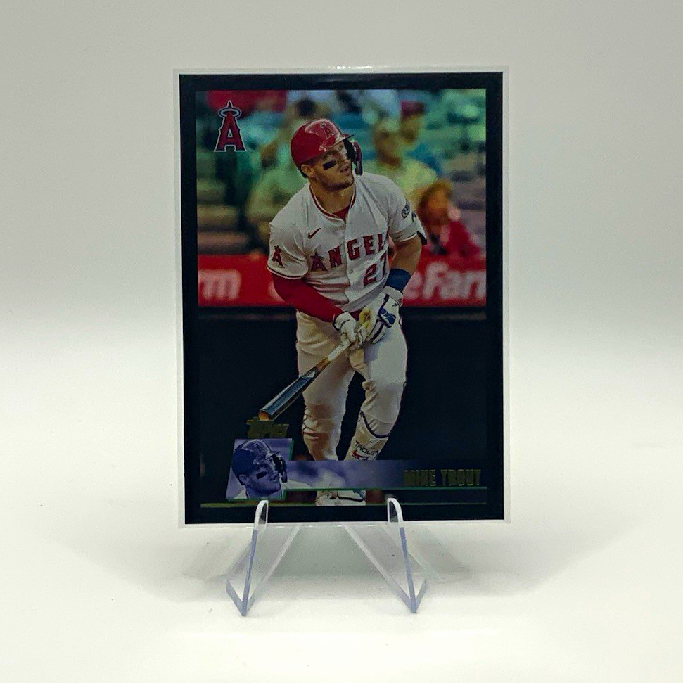 Topps Heritage Mike Trout #175 Los Angeles Angels MLB Baseball Base Set Card