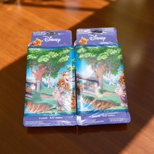 2 NIP Vintage Disney Winnie the Pooh Pre Pasted Wallpaper Border 5 Yds Each B12