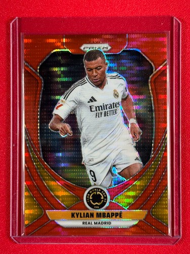 2025 Panini Prizm FIFA Club World Cup Kylian Mbappe #164 Red Pulsar /299