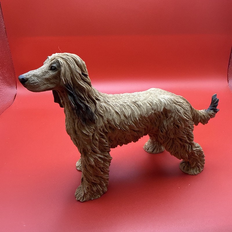 Rare Vintage Castagna Afghan Hound Blonde Figurine Made In Italy - 1988 Import 