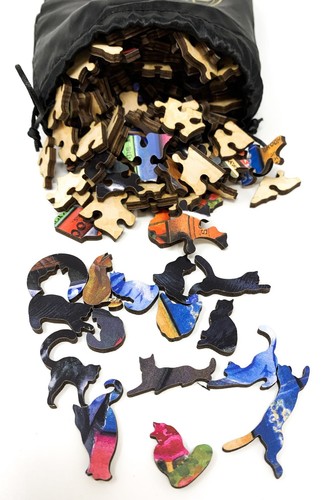 Wooden Jigsaw Puzzles For Adults - On the Shelf - 215 Piece Wooden Jigsaw Puzzle - Picture 4 of 6