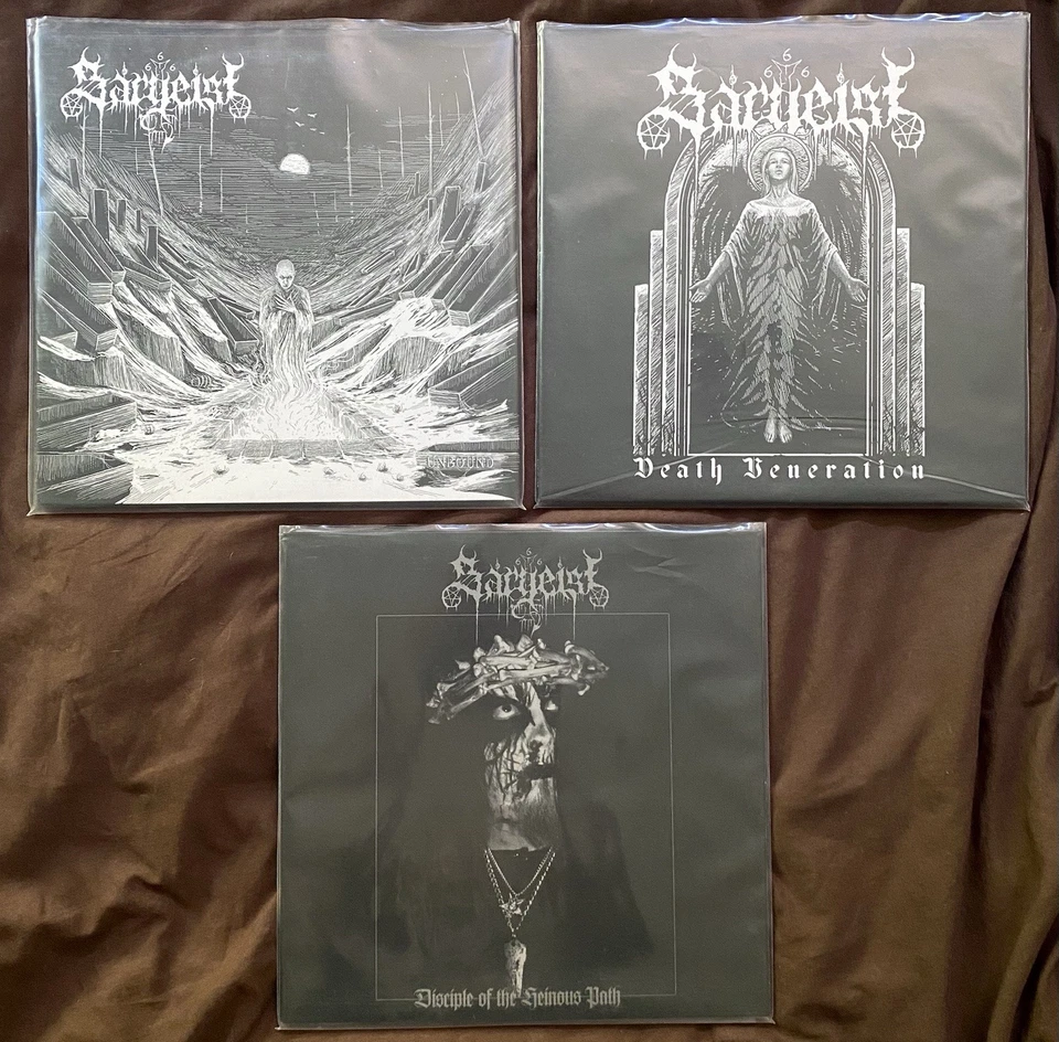 Sargeist 3 Vinyl Lot Goatmoon Peste Noire Satanic Warmaster Vothana Bilskirnir - Image 2 of 4