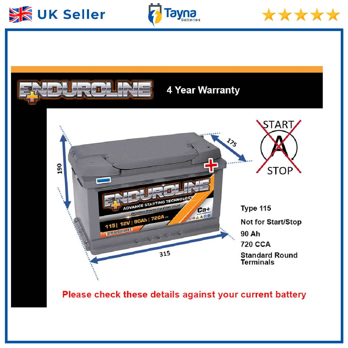 Battery fits VW SCIROCCO BORA SHARAN JETTA CARAVELLE TOUAREG 1990 on 115 720A