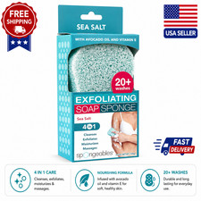 Spongeables Body Wash in a 20 Wash Sponge, Sea Salt, 1 Count