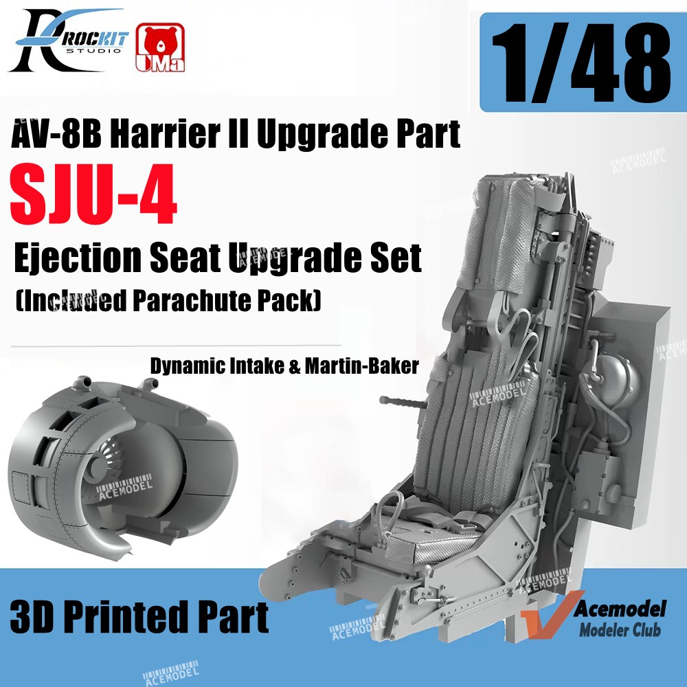 1/48 AV-8B Harrier II Dynamic Intake/Ejection Seat Upgrade Part