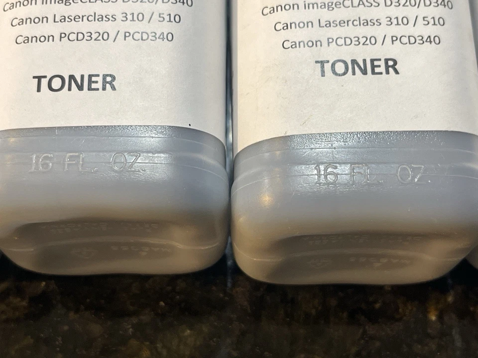 (4) Pack Botellas de Recarga de Tóner HP 1200 1300 Canon S35 X25 Foto 4 de 4