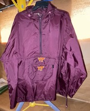 Vintage Vesi Sportswear Windbreaker Jacket Pullover Virginia Tech Hokies Size XL