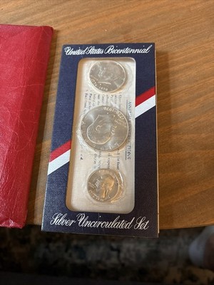 Silbermünzen United States Bicentennial Silver Uncirculatet Set 1776-1976