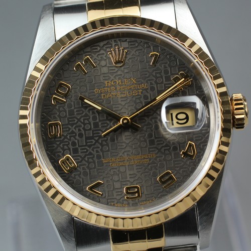 Overhauled Vintage 1995 ROLEX Datejust 16233 Men's Automatic Watch 36mm