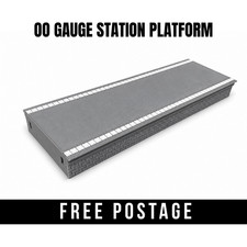 OO Gauge Station Platform - 1x Straight Section