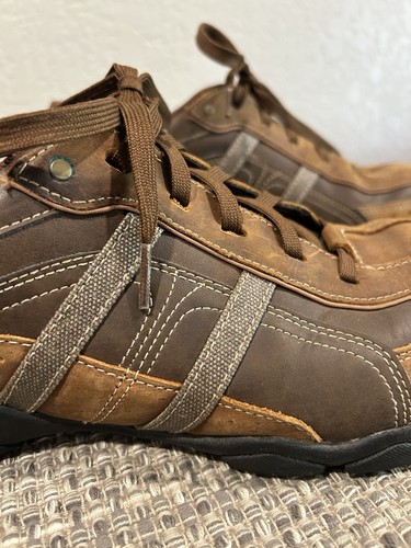 Skechers Men’s Diameter Murillo Shoes Sneakers Brown Leather Lace Up Size 12 - Picture 3 of 8