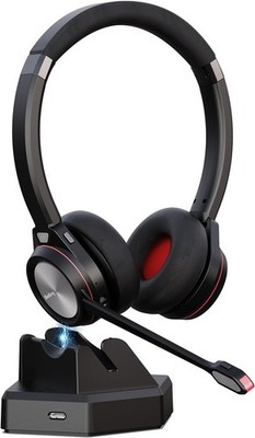 Bluetooth Headset mit Mikrofon, Mikrofon & Stummschalttaste, 40 Stunden, Noise Cancel, Neu