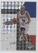 2019-20 Mosaic International Men of Mastery Silver Prizm Tony Parker #4 HOF 04ag